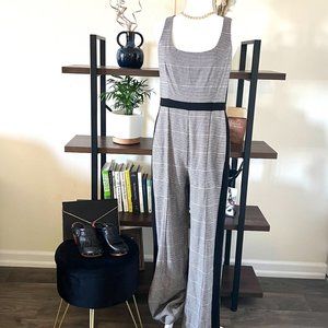 Donna Morgan Houndstooth Colorblock Jumpsuit NWT
